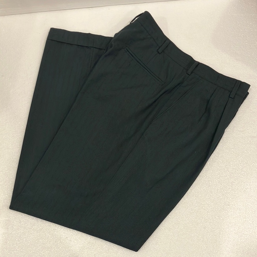 Adolfo double pleated pants 32/30 blue